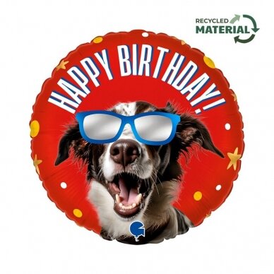Folinis balionas ''Cool Doggy Happy Birthday'' Folinis balionas ''Cool Doggy Happy Birthday''