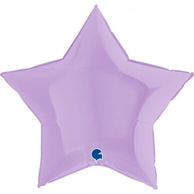Folinis balionas didelė žvaigždė, matinė violetinė Folinis balionas didelė žvaigždė, matinė violetinė