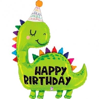 Folinis balionas ''Happy birthday, dinozauras''