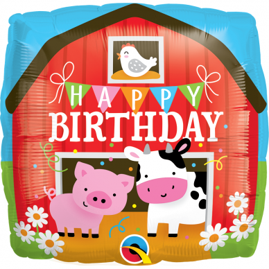 Folinis balionas ''Happy Birthday ferma''