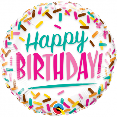 Folinis balionas ''Happy Birthday - pabarstukai'' Folinis balionas ''Happy Birthday - pabarstukai''