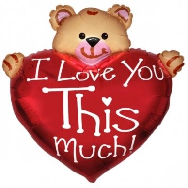 Folinis balionas ''I Love You This Much!'' Folinis balionas ''I Love You This Much!''