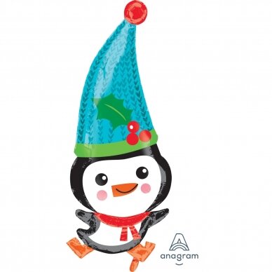 Folinis balionas ''Kalėdinis pingviniukas''