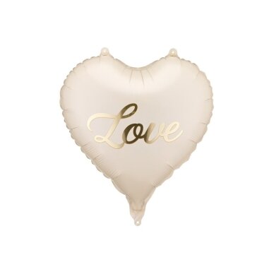 Folinis balionas kreminės spalvos ''Love'' Folinis balionas kreminės spalvos ''Love''