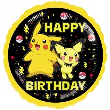 Folinis balionas ''Pikachu - Happy Birthday'' Folinis balionas ''Pikachu - Happy Birthday''