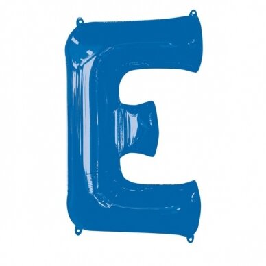 Folinis balionas raidė ''E'' mėlynos spalvos