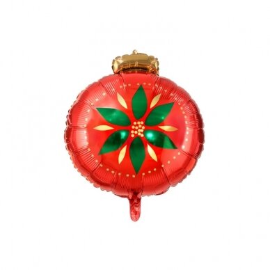 Folinis balionas ''Raudonas kalėdinis žaisliukas''