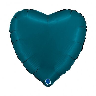 Folinis balionas širdelė ''Satin Petrol Blue'' Folinis balionas širdelė ''Satin Petrol Blue''