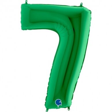 Folinis balionas skaičius ''7'' žalios spalvos