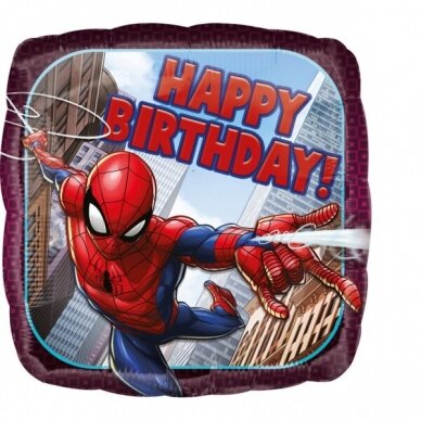 Folinis balionas ''Spider-Man Happy Birthday''