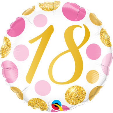 Folinis balionas su skaičiumi ''18''