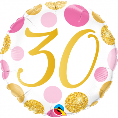 Folinis balionas su skaičiumi ''30''