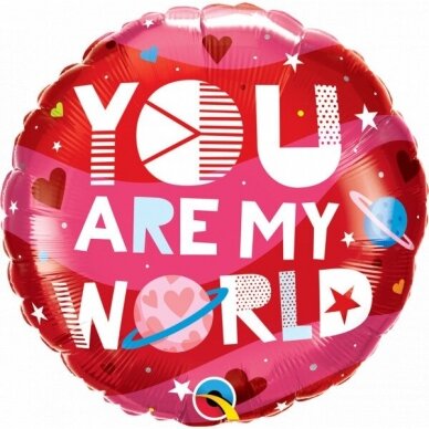 Folinis balionas ''You are my world''