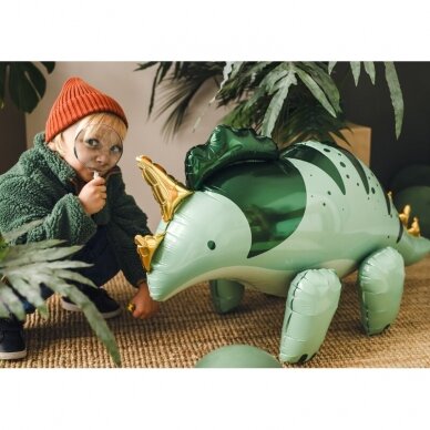 Folinis balionas ''Žalias triceratopsas''