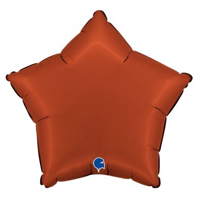 Folinis balionas žvaigždutė ''Satin Brick Red'' Folinis balionas žvaigždutė ''Satin Brick Red''