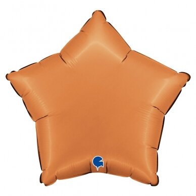Folinis balionas žvaigždutė ''Satin Caramel'' Folinis balionas žvaigždutė ''Satin Caramel''