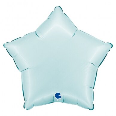 Folinis balionas žvaigždutė ''Satin Pastel Blue'' Folinis balionas žvaigždutė ''Satin Pastel Blue''
