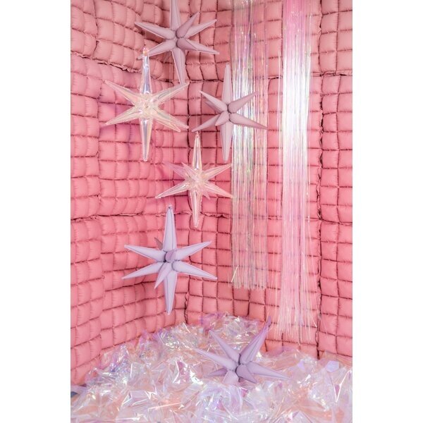 Folinis balionas 3D švelniai violetinės spalvos žvaigždė 70cm 2 Folinis balionas 3D švelniai violetinės spalvos žvaigždė 70cm 2