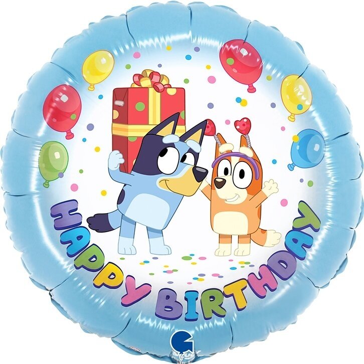 Folinis balionas ''Bluey Happy Birthday'' Folinis balionas ''Bluey Happy Birthday''