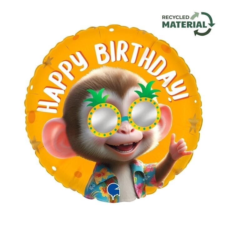 Folinis balionas ''Cool Monkey Happy Birthday'' Folinis balionas ''Cool Monkey Happy Birthday''