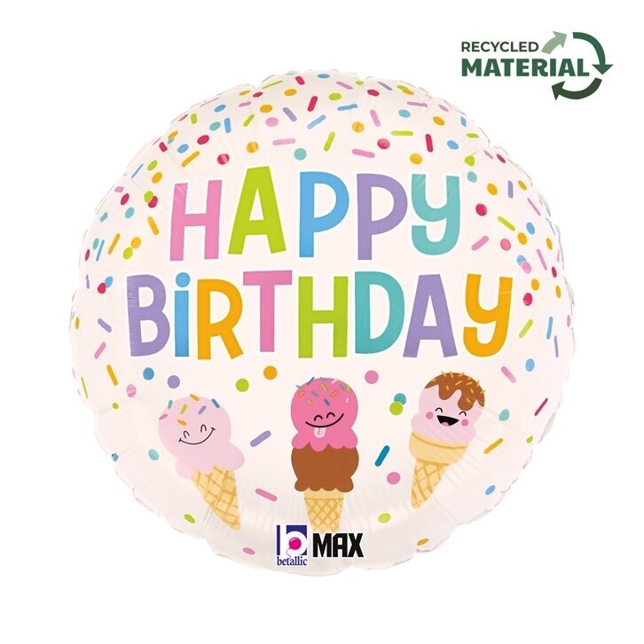 Folinis balionas ''Ledai Happy Birthday'' Folinis balionas ''Ledai Happy Birthday''