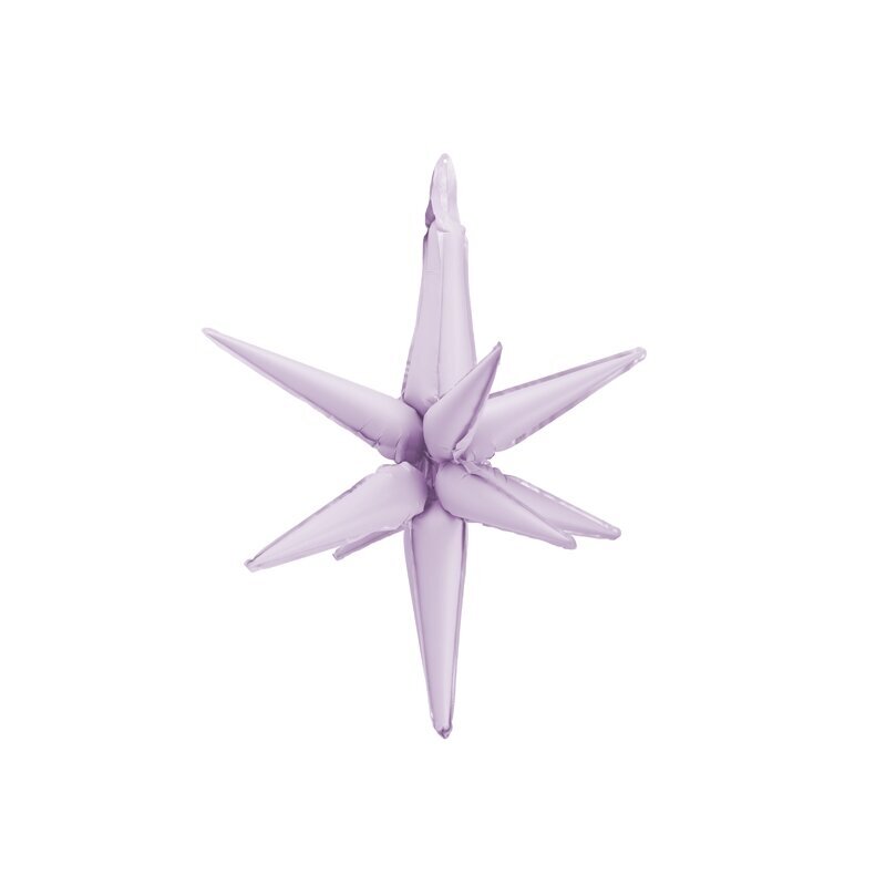 Folinis balionas 3D švelniai violetinės spalvos žvaigždė 70cm Folinis balionas 3D švelniai violetinės spalvos žvaigždė 70cm