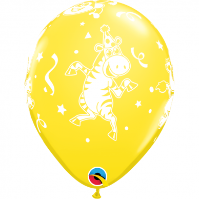 Geltonas balionas ''Vakarėlio gyvūnai'' (28cm) 2