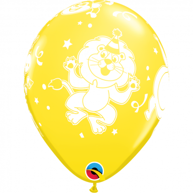 Geltonas balionas ''Vakarėlio gyvūnai'' (28cm) 3