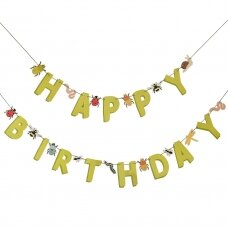 Girlianda ''Happy Birthday vabaliukai''