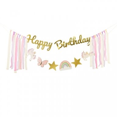 Girlianda ''Happy Birthday - vienaragis''