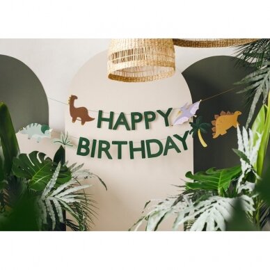 Girlianda ''Dinozaurai Happy Birthday'''' 2