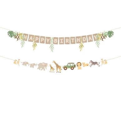 Girlianda ''Happy Birthday - safaris'' Girlianda ''Happy Birthday - safaris''