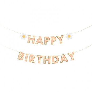 Girlianda ''Happy Birthday su ramunėlėmis'' Girlianda ''Happy Birthday su ramunėlėmis''
