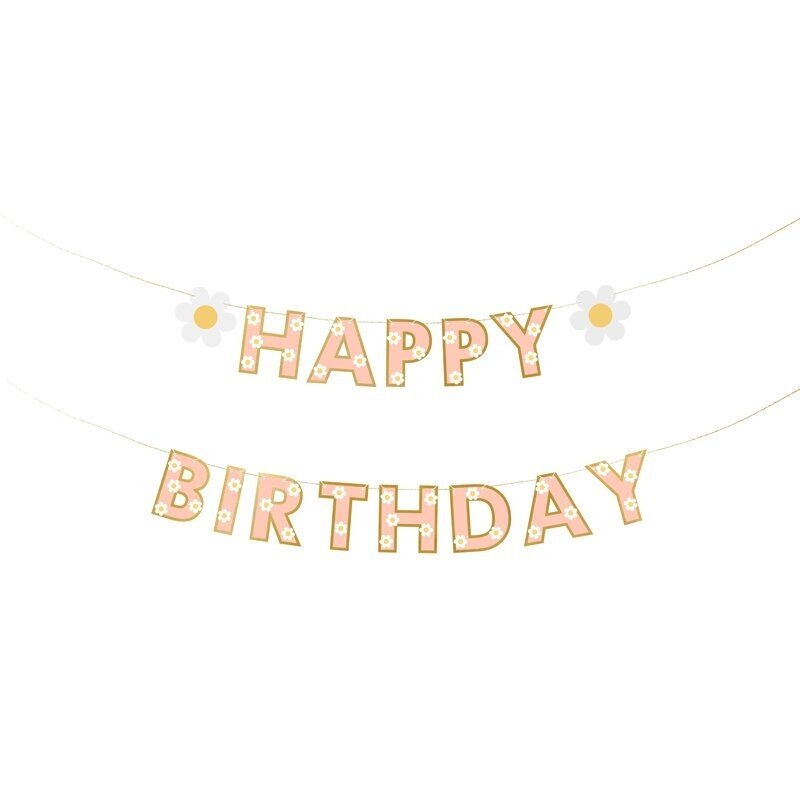 Girlianda ''Happy Birthday su ramunėlėmis'' Girlianda ''Happy Birthday su ramunėlėmis''