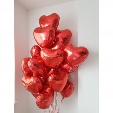 Helio balionų puokštė Valentino dienai ''Klasika''