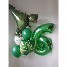 Helio balionų rinkinys su dinozauru