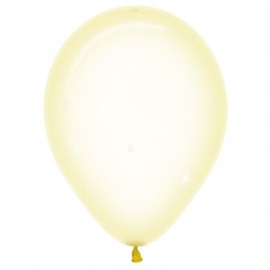 Kristalinis pastelinės geltonos spalvos balionas