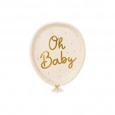 Lėkštutės baliono formos ''Oh Baby''