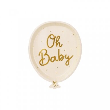 Lėkštutės baliono formos ''Oh Baby''