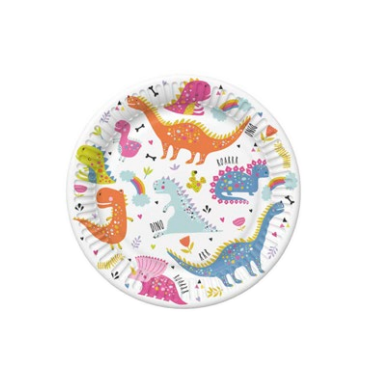Lėkštutės ''Linksmi dinozaurai'' 18cm