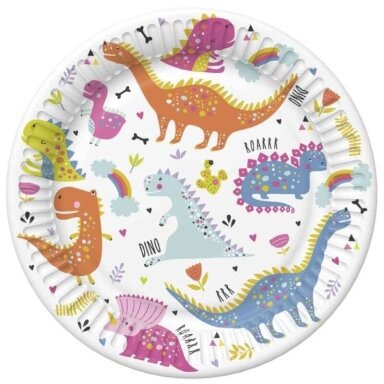 Lėkštutės ''Linksmi dinozaurai'' 23cm