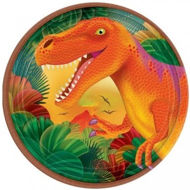 Lėkštutės ''Spalvoti dinozaurai''