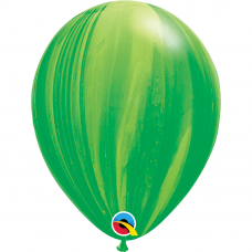 Marmurinis balionas, žalias (28cm)