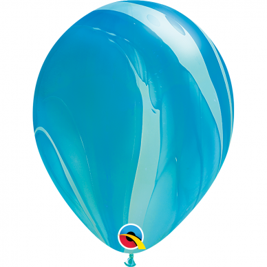 Marmurinis balionas, mėlynas (28cm)