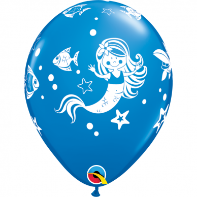 Mėlynas balionas ''Undinėlė'' (28cm)