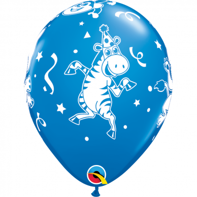Mėlynas balionas ''Vakarėlio gyvūnai'' (28cm) 2