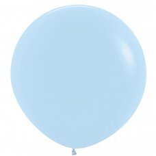 ''Pastel Matte Blue'' spalvos balionas (90cm)