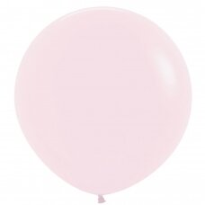 ''Pastel Matte Pink'' spalvos balionas (90cm)
