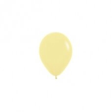 ''Pastel Matte Yellow'' spalvos balionas (12cm) - 50vnt