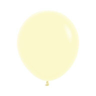''Pastel Matte Yellow'' spalvos balionas (45cm)